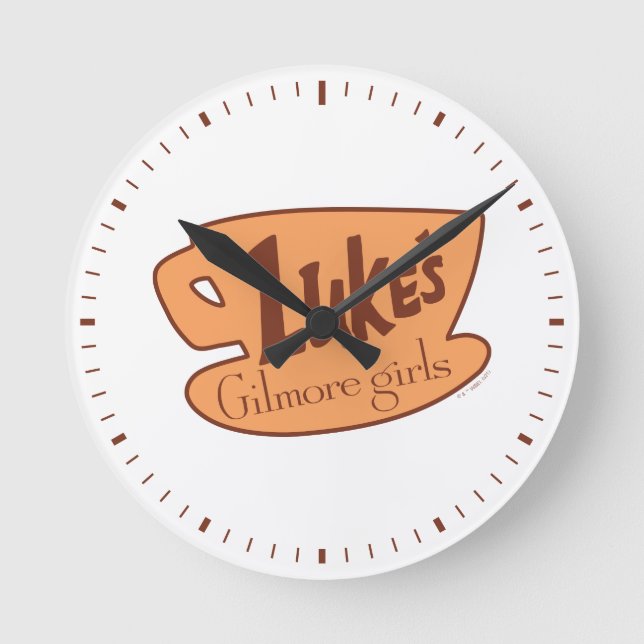 Gilmore Girls | Luke's Diner Logo Round Clock (Front)