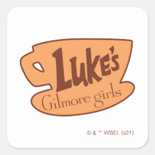 Gilmore Girls   Luke's Diner Logo Square Sticker