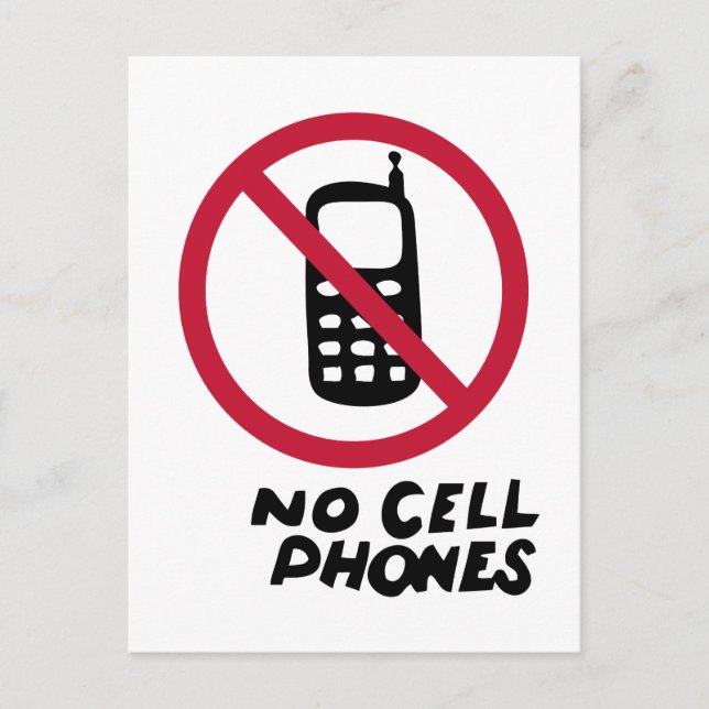 Gilmore Girls | Luke's Diner - No Cell Phones Postcard (Front)