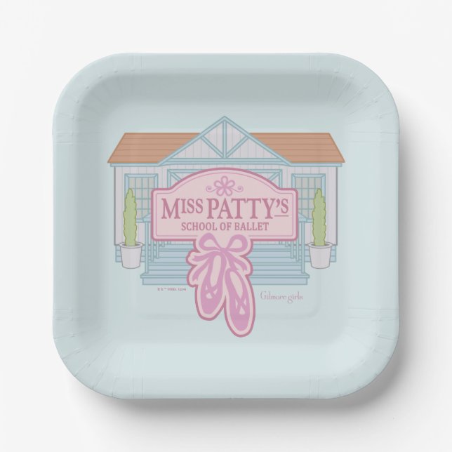 Gilmore Girls | Miss Patty's School of Ballet Paper Plate (Front)