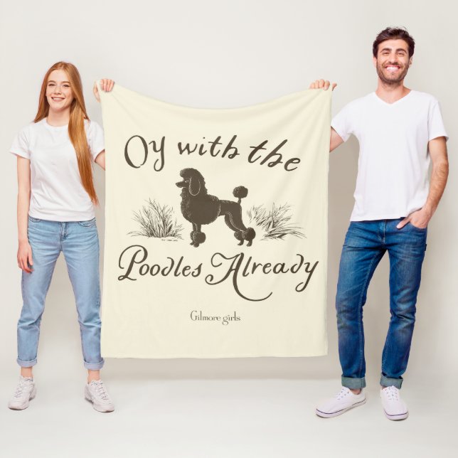 Gilmore Girls | Oy With the PoodlesDesign Fleece Blanket (In Situ)