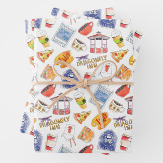 Gilmore Girls Pattern Wrapping Paper Sheet