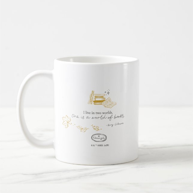 Gilmore Girls Rory Book Quote Design Coffee Mug (Left)
