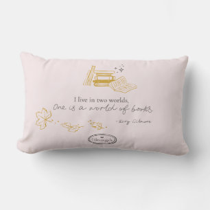 Gilmore Girls Rory Book Quote Design Lumbar Cushion
