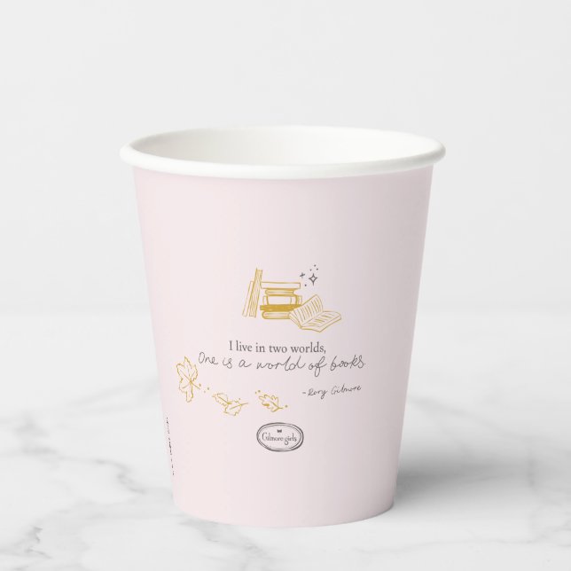Gilmore Girls Rory Book Quote Design Paper Cups (Front)