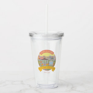 Gilmore Girls Stars Hollow Autumn Festival Acrylic Tumbler