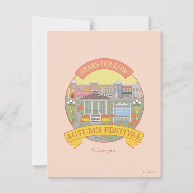 Gilmore Girls | Stars Hollow Autumn Festival Card (Front)