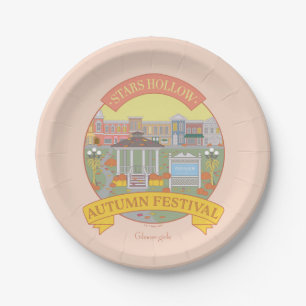 Gilmore Girls Stars Hollow Autumn Festival Paper Plate
