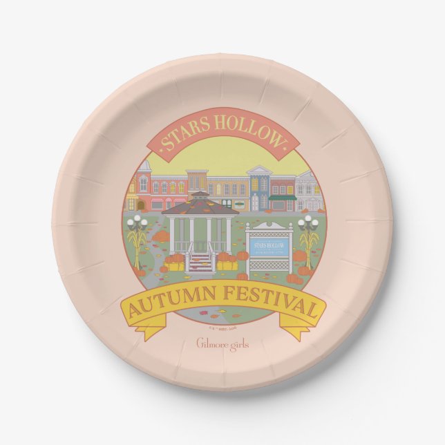 Gilmore Girls | Stars Hollow Autumn Festival Paper Plate (Front)