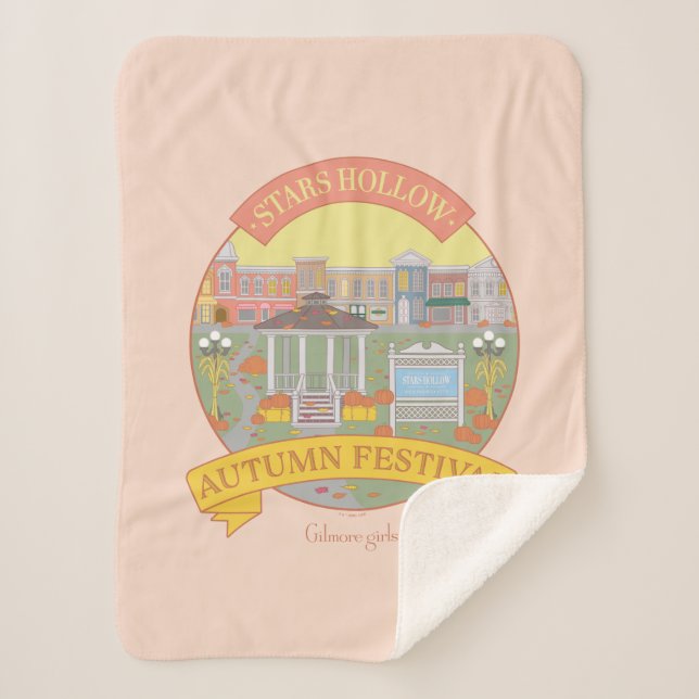 Gilmore Girls | Stars Hollow Autumn Festival Sherpa Blanket (Front)