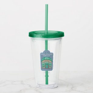 Gilmore Girls   Stars Hollow Library Acrylic Tumbler