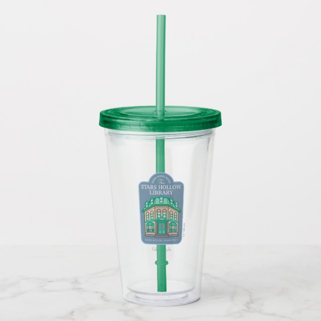 Gilmore Girls | Stars Hollow Library Acrylic Tumbler (Front)