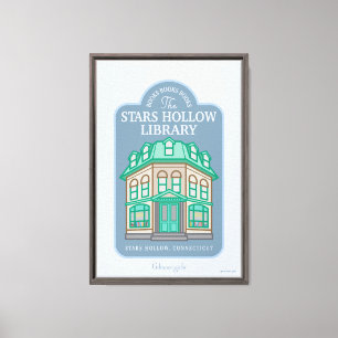 Gilmore Girls Stars Hollow Library Canvas Print