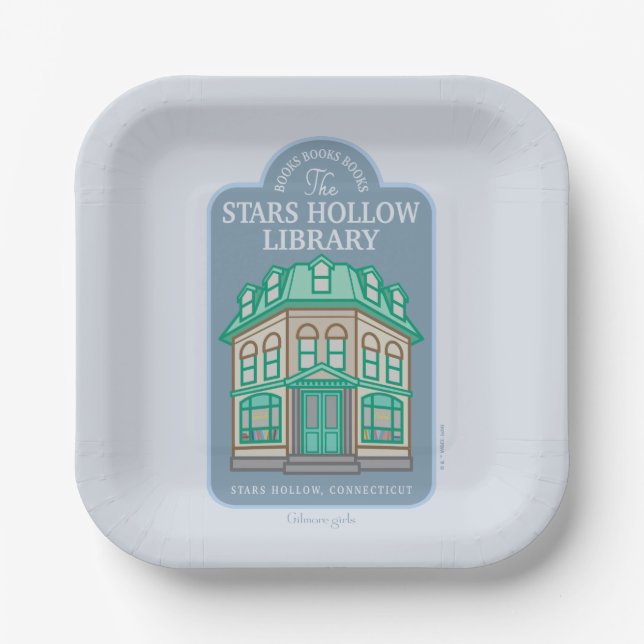 Gilmore Girls | Stars Hollow Library Paper Plate (Front)