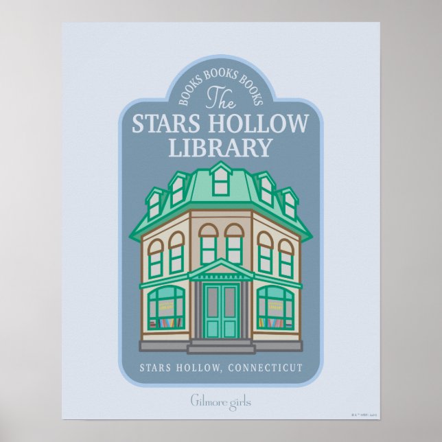 Gilmore Girls | Stars Hollow Library Poster (Front)