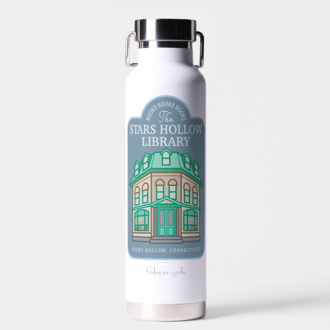 Gilmore Girls | Stars Hollow Library Water Bottle (Front)