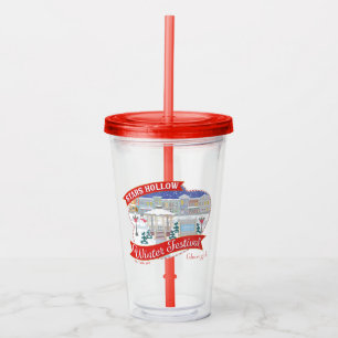 Gilmore Girls   Stars Hollow Winter Festival Acrylic Tumbler