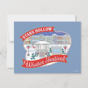 Gilmore Girls Stars Hollow Winter Festival Card