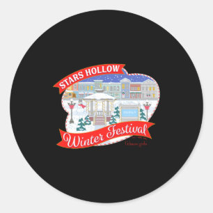 Gilmore Girls Stars Hollow Winter Festival  Classic Round Sticker