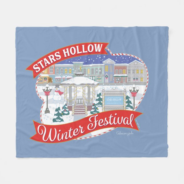 Gilmore Girls | Stars Hollow Winter Festival Fleece Blanket (Front (Horizontal))