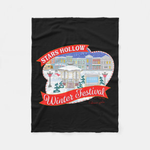 Gilmore Girls Stars Hollow Winter Festival Fleece Blanket