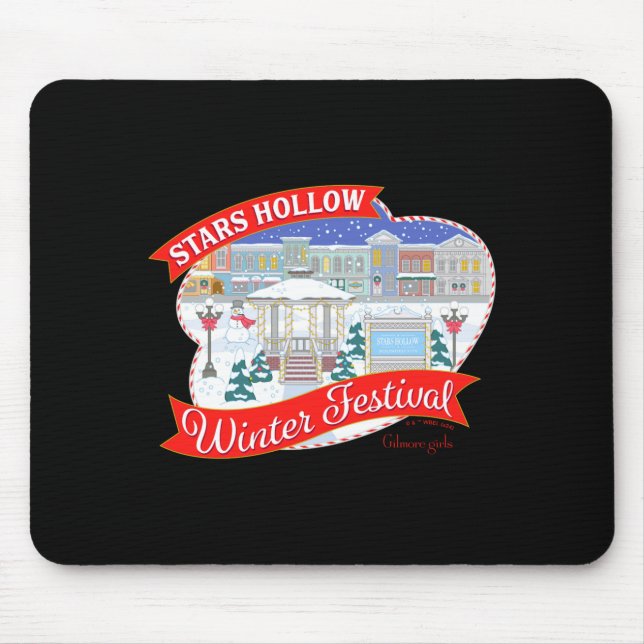 Gilmore Girls Stars Hollow Winter Festival  Mouse Mat (Front)
