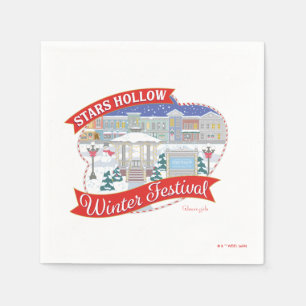 Gilmore Girls Stars Hollow Winter Festival Napkin