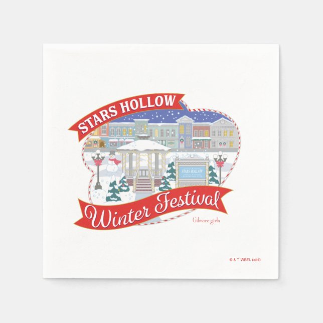 Gilmore Girls | Stars Hollow Winter Festival Napkin (Front)