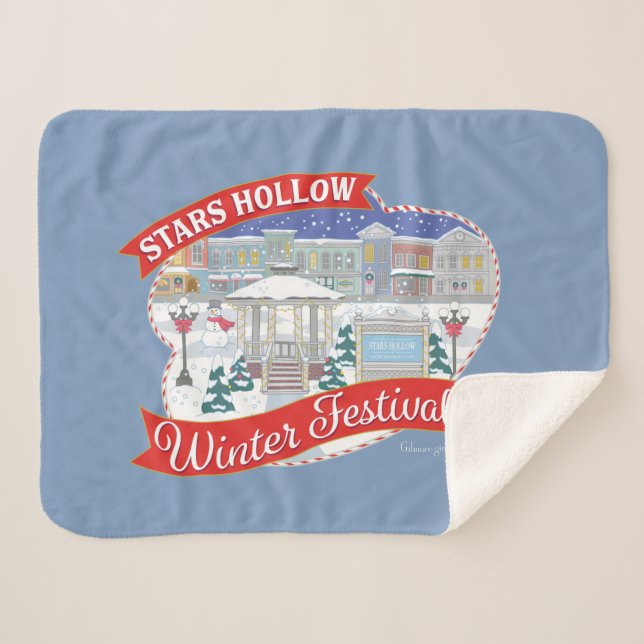 Gilmore Girls | Stars Hollow Winter Festival Sherpa Blanket (Front (Horizontal))