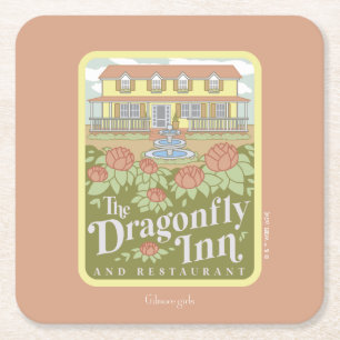 Gilmore Girls   The Dragonfly Inn & Restaurant Square Paper Coaster