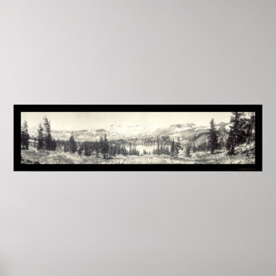 Gilmore Lake Tahoe Photo 1910 Poster