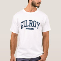 Gilroy California CA College University Style Navy