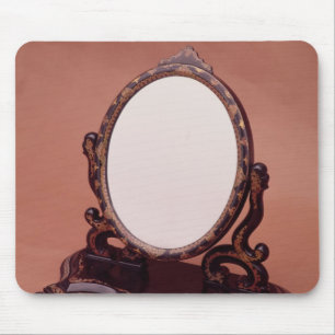 Gilt-painted papier-mache mirror, c.1890 mouse mat