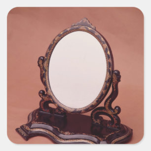 Gilt-painted papier-mache mirror, c.1890 square sticker