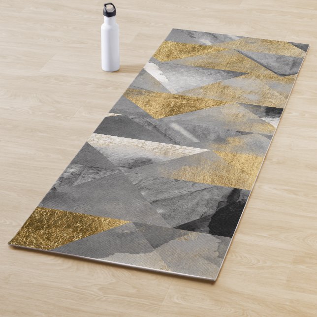 Gilt Reflections I Yoga Mat (In Situ)