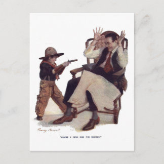 Gimme a Dime for the Movies! Postcard