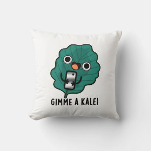 Gimme A Kale Funny Veggie Pun Cushion