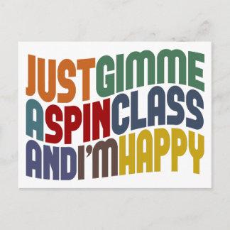 Gimme A Spin Class Postcard