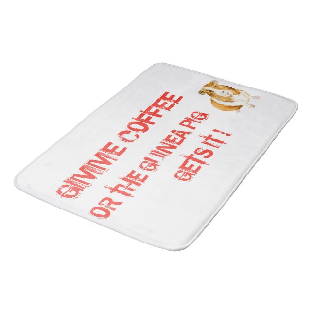 Gimme Coffee! Bath Mat (Angled)