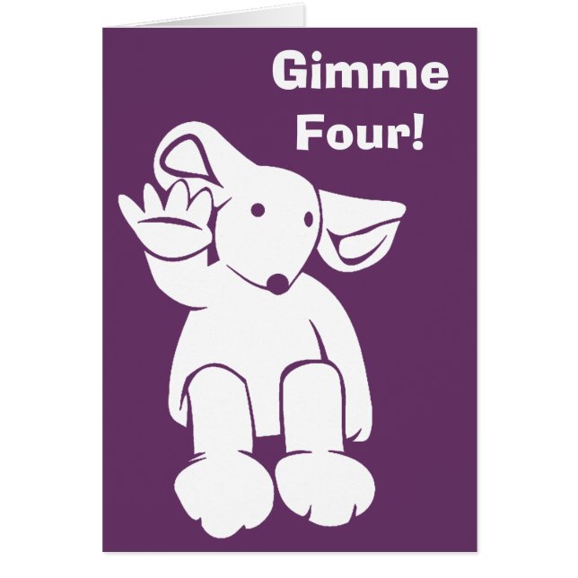 Gimme Four card (Front)