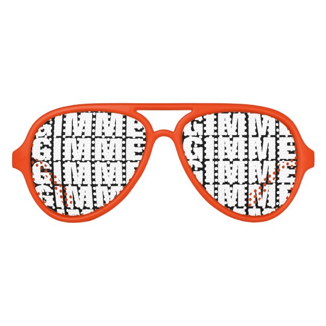 Gimme Gimme Gimme party shades funny sunglasses (Front)