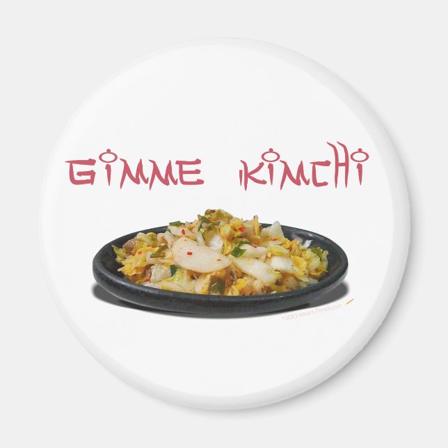 Gimme Kimchi Kimchi Lovers Magnet (Front)