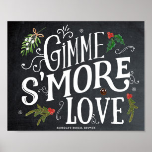 gimme smore love christmas favours sign