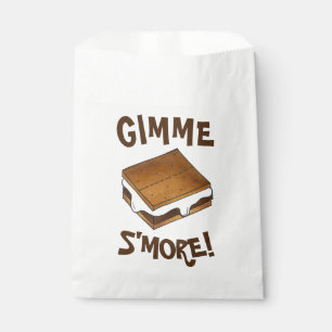 Gimme S'more Marshmallow Campfire S'mores Camp Favour Bags