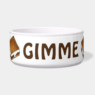 GIMME S'MORE Marshmallow S'mores Treats Pet Bowl