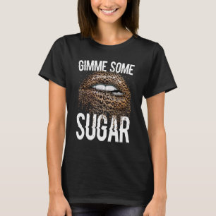Gimme Some Sugar Womens Leopard Cheetah Animal Pri T-Shirt