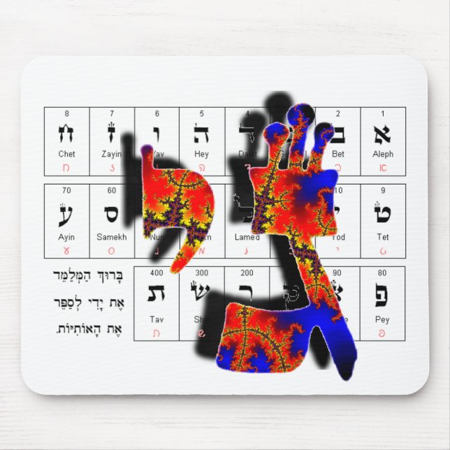 Gimmel-Yod Mouse Mat (Front)