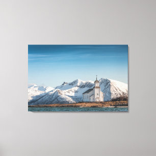 Gimsoy Church Lofoten Norway Canvas Print