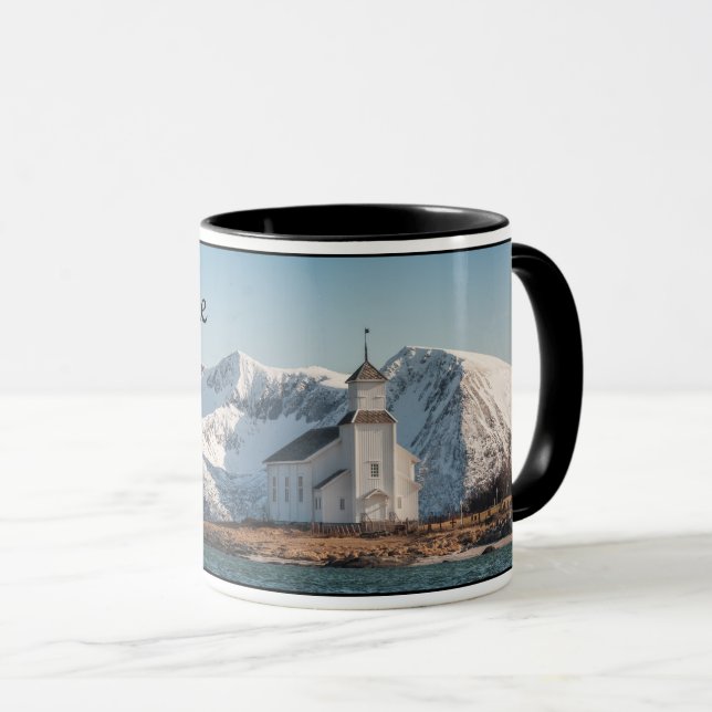 Gimsoy Church Lofoten Norway Mug (Front Right)