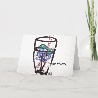 Gin and Tonic Birthday Card